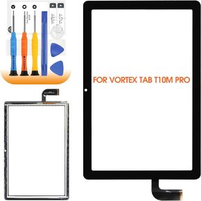 for Vortex Tab T10M Pro Screen Replacement 10.1" for Vortex Tab 10M Pro Touch Screen for Vortex Tab T10M Pro Digitizer Replacement Glass Sensor Black with Tools