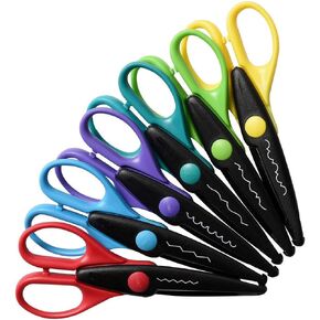 Zink 6 Colorful Decorative Edge Craft Scissor Set for Kodak, Lifeprint, Polaroid, HP, Canon, Fujifilm Photo Projects, Multicolor, Scissors