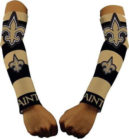 Littlearth NFL New Orleans Saints Strong Arms Sleeves,Gold,17-Inch in Saudi Arabia