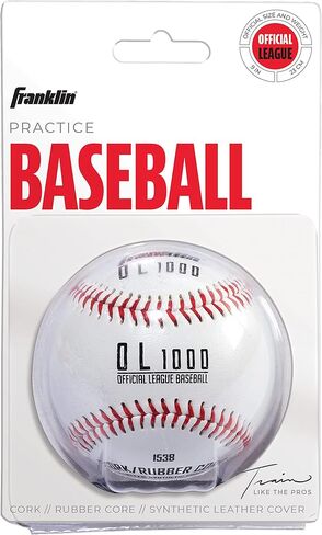 Franklin Sports Official Size Baseballs - 9" Baseballs - OL1000 Baseballs - Great for Practice + Training - Official Size + Weight - 1 Pack or 6 Pack in Saudi Arabia