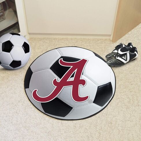 سجادة FANMATS 8304 Alabama Crimson Tide Ulti-Mat - 5 قدم. × 8 قدم. | سجادة منطقة المشجعين الرياضيين، وسجادة ديكور المنزل، وسجادة التتبع - شعار أساسي، قرمزي in Kuwait