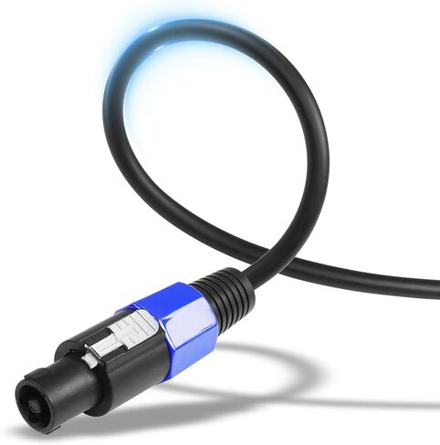 CERRXIAN 1.64FT Speakon إلى 1/4 TS أنثى Mono Jack كابلات مكبر الصوت، 6.35 مم (1/4 بوصة) TS Jack to Speakon Male مكبر الصوت محول الصوت لسلك مكبر الصوت DJ/PA in Saudi Arabia