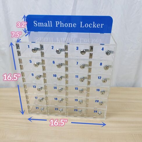 لا داعي للارتباك لكل مفتاح، صندوق خزانة للهاتف الخلوي الشفاف مع أقفال الأبواب والمفاتيح، خزانة تخزين للهواتف المحمولة مثبتة على الحائط، صندوق خزانة تخزين للجيب للمكتب والفصول الدراسية in Kuwait