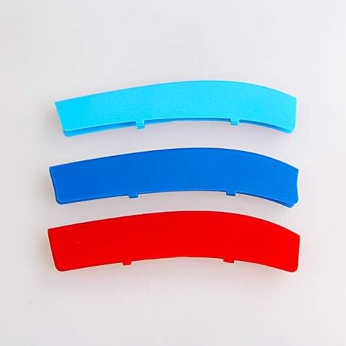 شرائط شبكية شريطية ملونة M، شرائط إدراج شبكية رياضية M لشوايات الكلى 2011-2013 BMW F10 F11 5 Series 528i 535i 550i (12 شعاعًا فقط، وليس لـ 10 شعاع) in Kuwait