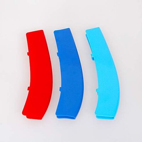 شرائط شبكية شريطية ملونة M، شرائط إدراج شبكية رياضية M لشوايات الكلى 2011-2013 BMW F10 F11 5 Series 528i 535i 550i (12 شعاعًا فقط، وليس لـ 10 شعاع) in Kuwait