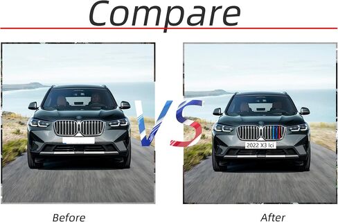 خطوط ملونة مصبغة متوافقة مع ملحقات bmw 2022-2024 BMW G01 X3 ملحقات إدراج الشبكة 7-Beam in Kuwait
