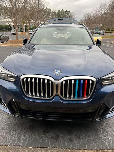 خطوط ملونة مصبغة متوافقة مع ملحقات bmw 2022-2024 BMW G01 X3 ملحقات إدراج الشبكة 7-Beam in Kuwait
