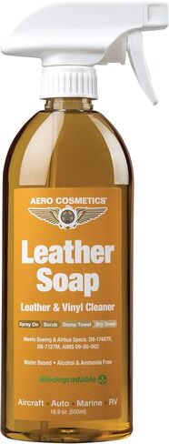 Leather Cleaner Leather Soap 16oz Aircraft Quality for your Car RV and Furniture Better than Automotive Products Meets Boeing Aircraft Specifications in Kuwait