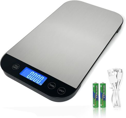 Shipping Scale, 66lb/0.1oz Accurate Digital Postal Scale with Hold and Tare, LCD Display Postage Scale, Mail Scale for Shipping Packages, Batteries and USB Charger Included in Saudi Arabia
