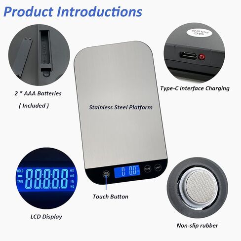 Shipping Scale, 66lb/0.1oz Accurate Digital Postal Scale with Hold and Tare, LCD Display Postage Scale, Mail Scale for Shipping Packages, Batteries and USB Charger Included in Saudi Arabia