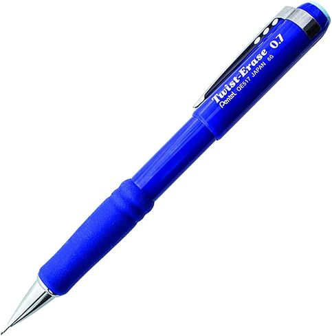 قلم رصاص ميكانيكي Twist-Erase III من Pentel، 12 عبوة، 0.9 مم، أسطوانة بنفسجية (QE519V)، أرجواني in Saudi Arabia