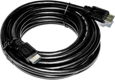 كابل HDMI بطول 75 قدم، كابل HDMI عالي السرعة ذكر إلى كابل ذكر، كابل HDMI إلى HDMI يصل إلى 4K@30 هرتز (أسود) in Kuwait