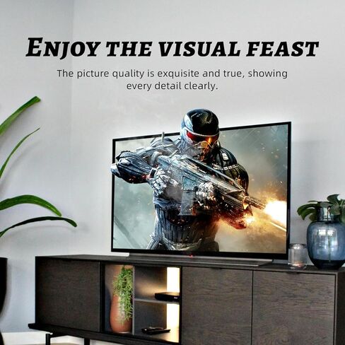 كابل HDMI بطول 75 قدم، كابل HDMI عالي السرعة ذكر إلى كابل ذكر، كابل HDMI إلى HDMI يصل إلى 4K@30 هرتز (أسود) in Kuwait