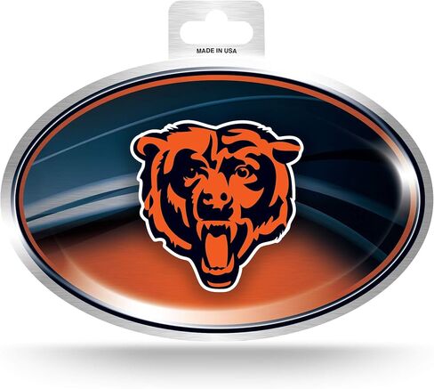 Rico Industries NFL Unisex Metallic Team Logo Sticker in Saudi Arabia