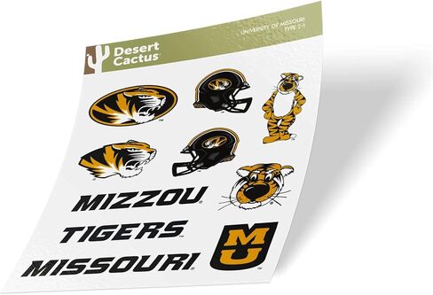 ملصق جامعة ميسوري تايجرز MU Mizzou ملصقات شارات الفينيل زجاجة مياه للكمبيوتر المحمول سجل قصاصات السيارة T2 (النوع 2) in Kuwait
