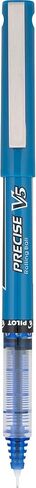 أقلام PILOT Precise V5 Premium Rolling Ball Stick، نقطة دقيقة للغاية (0.5 مم)، حبر أزرق، عدد واحد (35344) (عبوة من قطعتين) in Kuwait