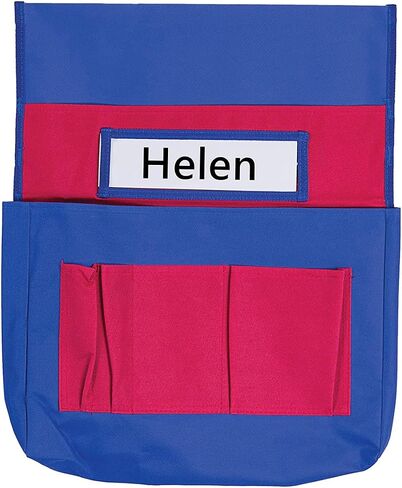 Chairback Buddy Pocket,Chair Pocket Back of Chair Organizer Seat Back Pockets Storage with Label Slot Multiple Pockets for School Home Classrooms in Saudi Arabia