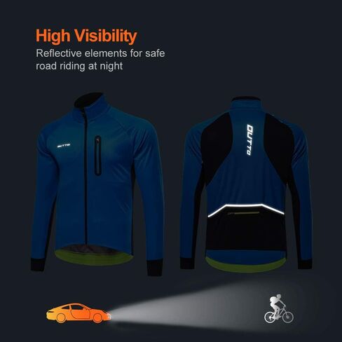 سترة رجالي شتوية لركوب الدراجات مقاومة للماء عاكسة للضوء in Kuwait