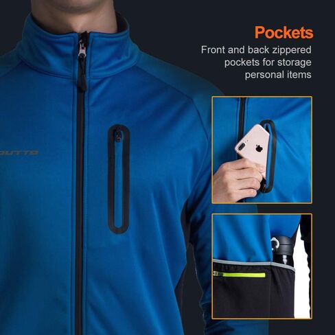 سترة رجالي شتوية لركوب الدراجات مقاومة للماء عاكسة للضوء in Kuwait