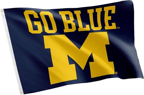 Desert Cactus University of Michigan Flag Wolverines UM U of M Flags Banners 100% Polyester Indoor Outdoor 3x5 (Style A) in Saudi Arabia