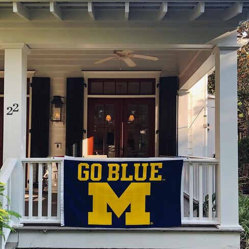 Desert Cactus University of Michigan Flag Wolverines UM U of M Flags Banners 100% Polyester Indoor Outdoor 3x5 (Style A) in Saudi Arabia