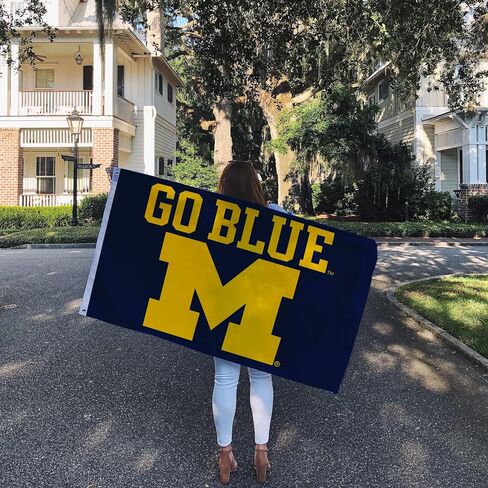 Desert Cactus University of Michigan Flag Wolverines UM U of M Flags Banners 100% Polyester Indoor Outdoor 3x5 (Style A) in Saudi Arabia