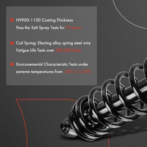 دعامات خلفية كاملة ممتازة مع نوابض ملفوفة متوافقة مع Lexus IS250 2006-2013 RWD Sedan 2.5L V6، IS350 2006-2013 RWD Sedan 3.5L V6 Auto، [باستثناء حافة 16.7 بوصة]، استبدال # 1345766 - مجموعة من 2 in Kuwait