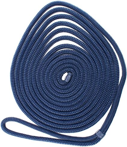 خطوط قفص الاتهام المصنوعة من النايلون المضفر المزدوج المصنوعة من Amarine بقوة 4840 رطلاً (الطول: 35 قدمًا. العمق: 1/2 بوصة العيينة: 12 بوصة) 2 حزمة من خطوط رصيف القوارب البحرية التي تحمل الحبال البحرية حد حمل العمل: 968 رطلاً in Kuwait