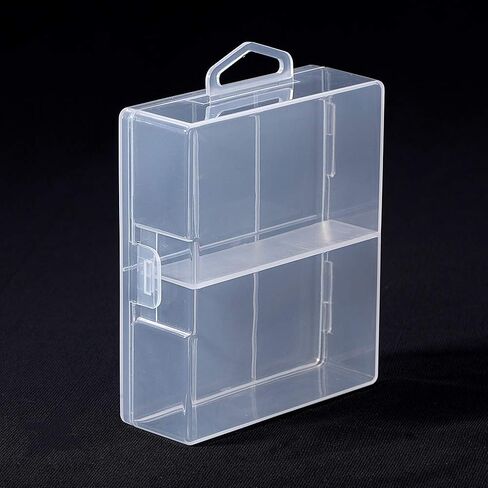 Fielect 100 x AA Battery Storage Case Holder Organizer Box Transparent in Saudi Arabia