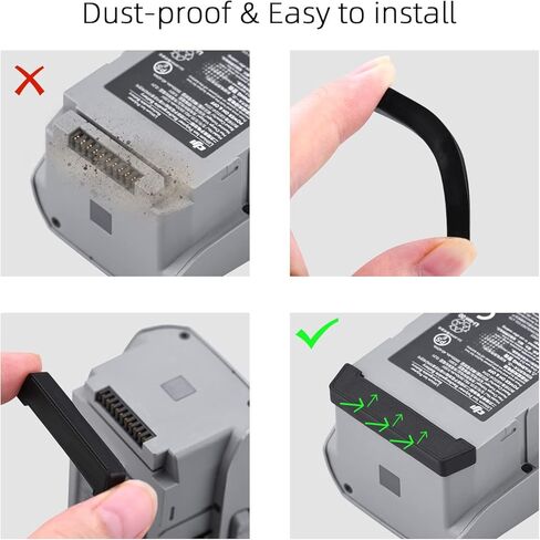 HeiyRC Battery Safe Bag & Battery Dust-proof Plugs for DJI Air 2S/Mavic Air 2 Batteries Protection Storage Case Fireproof Explosion-proof Pouch (3+1 Set) in Saudi Arabia