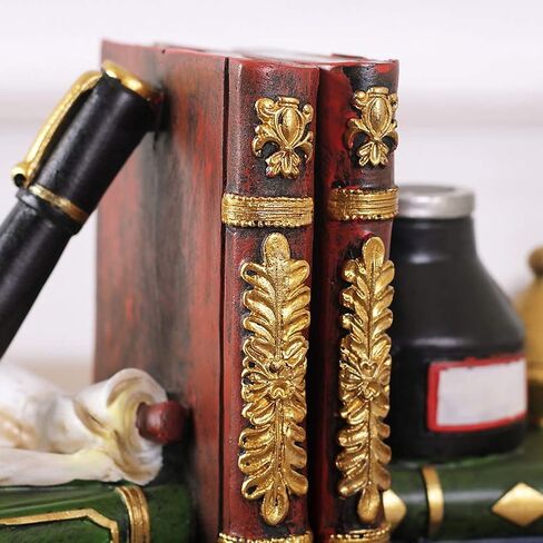 نهايات الكتب المرتبة على الرف - تخزين ثقيل عتيق للمكتب وأقراص مضغوطة وأقراص DVD وهدايا الاستكشاف (قلم وزجاجة حبر) in Kuwait