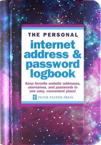 Galaxy Internet Address & Password Logbook (Cover band is removable for security) in Saudi Arabia