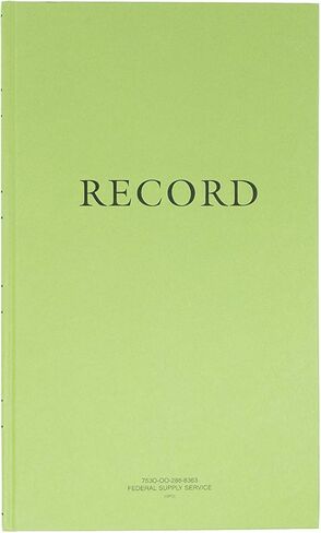 كتاب السجل العسكري الأخضر Tacticai، 8.5 بوصة × 14 بوصة - 288 صفحة، كتاب سجل لحفظ السجلات وسلسلة التوريد والمخزون والتدريب والصيانة والعمليات الميدانية، NSN 7530-00-286-8363 in Kuwait