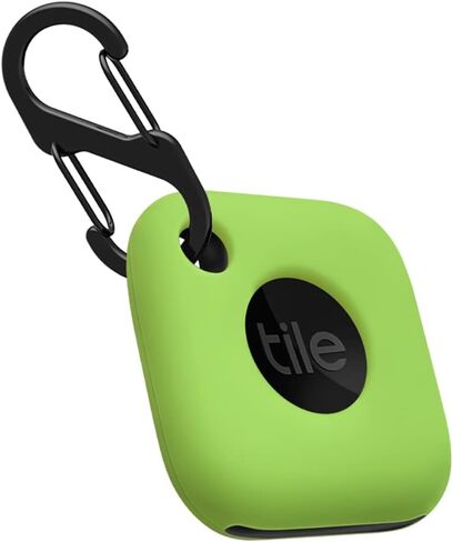Geiomoo Silicone Case for Tile Mate 2022 Tracker, Soft Flexible Scratch Resistant Cover with Carabiner (Black) in Saudi Arabia