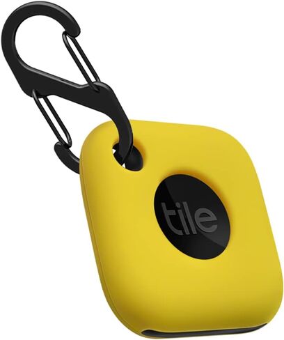Geiomoo Silicone Case for Tile Mate 2022 Tracker, Soft Flexible Scratch Resistant Cover with Carabiner (Black) in Saudi Arabia