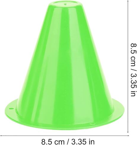 مخروط تدريب كرة القدم، 10 قطع من مخاريط كرة القدم للتدريب على معدات كرة القدم الرياضية، حواجز حامل أقلام بلاستيكية لتدريب اللياقة البدنية in Kuwait