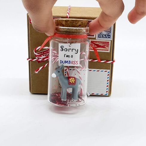 Apology Gift for Her or Him I'm Sorry Funny Gag Gift for Girlfriend or Boyfriend Miniature in a Bottle. Unique (Regretful) in Kuwait