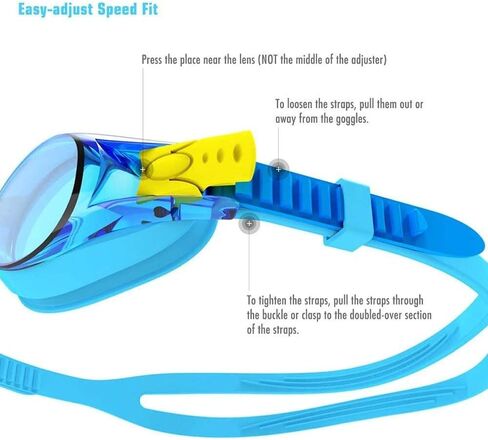 COPOZZ Kids Swimming Goggles, Toddler Swim Goggles No Leaking Anti Fog for Boys Girls(Age 3-12) in Saudi Arabia