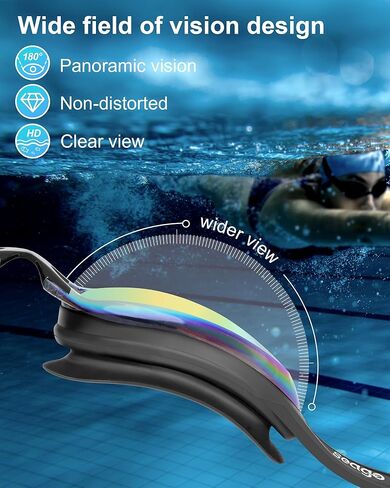 Seago Goggles Adult Swim Goggles for Men Women Anti Fog No Leak Clear Swimming Goggles Water Pool Goggles UV protection in Kuwait