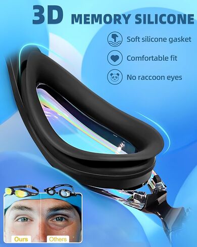 Seago Goggles Adult Swim Goggles for Men Women Anti Fog No Leak Clear Swimming Goggles Water Pool Goggles UV protection in Kuwait