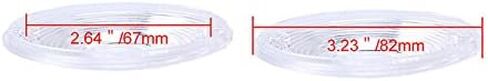 أغطية عدسات ZYTC Red Harley Turn Signal Lens مقاس 3 1/4 بوصة لـ Harley Touring Flat Electra Glide Road King Pack of 2 in Kuwait
