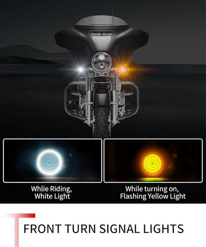 2 بوصة أمامي 1157 + خلفي 1157 LED مجموعة مصابيح إشارات الانعطاف للدراجات النارية لـ Harley Davidson 1986-2023 Street Glide Road Glide Road King Accessories Softail Dyna Sportster Touring غطاء مدخن in Saudi Arabia
