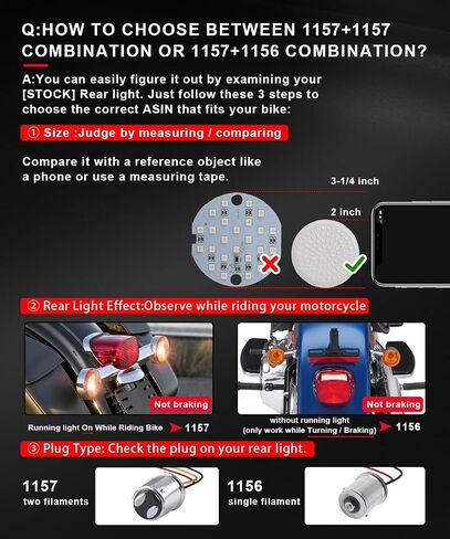 2 بوصة أمامي 1157 + خلفي 1157 LED مجموعة مصابيح إشارات الانعطاف للدراجات النارية لـ Harley Davidson 1986-2023 Street Glide Road Glide Road King Accessories Softail Dyna Sportster Touring غطاء مدخن in Saudi Arabia