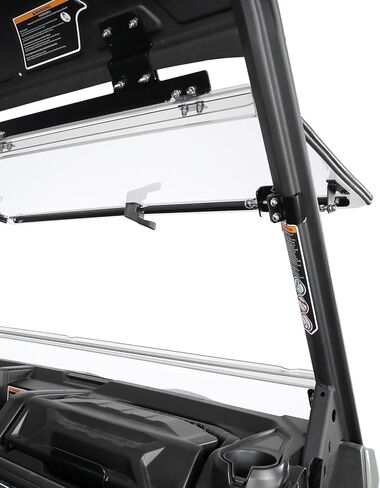 KEMIMOTO 2-in-1 Flip Windshield Front Windscreen Compatible with Can Am Defender HD5/ HD8/ HD10/ Max- 1/ 5" Thick Polycarbonate 250 Times Stronger than Glass - Open, Vented Or Closed Mode in Saudi Arabia