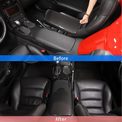 غطاء لوحة صندوق مسند الذراع متوافق مع سيارة تشيفي كورفيت C6 2005-2013، ملحقات الغطاء الواقي لصندوق مسند الذراع المركزي in Saudi Arabia