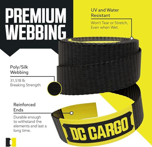 Recovery Tow Strap 3 in x 20 Feet – Lab-Tested 31,518lb Break Strength – Heavy-Duty Tow Straps with Triple-Reinforced Loop Ends – Ultimate Tow Rope for Peace of Mind in Saudi Arabia