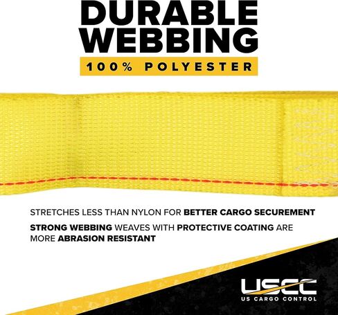 أشرطة سقاطة E-Track للتحكم في البضائع الأمريكية (8 عبوات)، 2 بوصة × 12 قدم، أشرطة ETrack صفراء شديدة التحمل مع نهاية ثابتة 4 أقدام وتركيبات زنبركية، 1,467 رطل. حد حمل العمل، أشرطة السقاطة اللوجستية in Kuwait