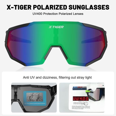 X-TIGER Polarized Sports Sunglasses for Men Women Cycling Glasses Baseball Running Fishing MTB Sunglasses UV400 in Saudi Arabia