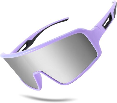 نظارات شمسية رياضية للرجال والنساء من WANWAN، نظارات بيسبول لركوب الدراجات والجري والكرة اللينة 80s 90s للشباب والبالغين ظلال قناع in Kuwait
