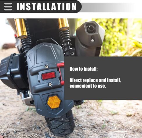 حامل برغي للدراجة النارية العالمية Motoforti، عاكس تحذير عاكس، M5x0.8، طول 56 مم، بلاستيك، أحمر، زوج واحد in Kuwait